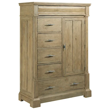 Latrobe Six Drawer Chest with One Door